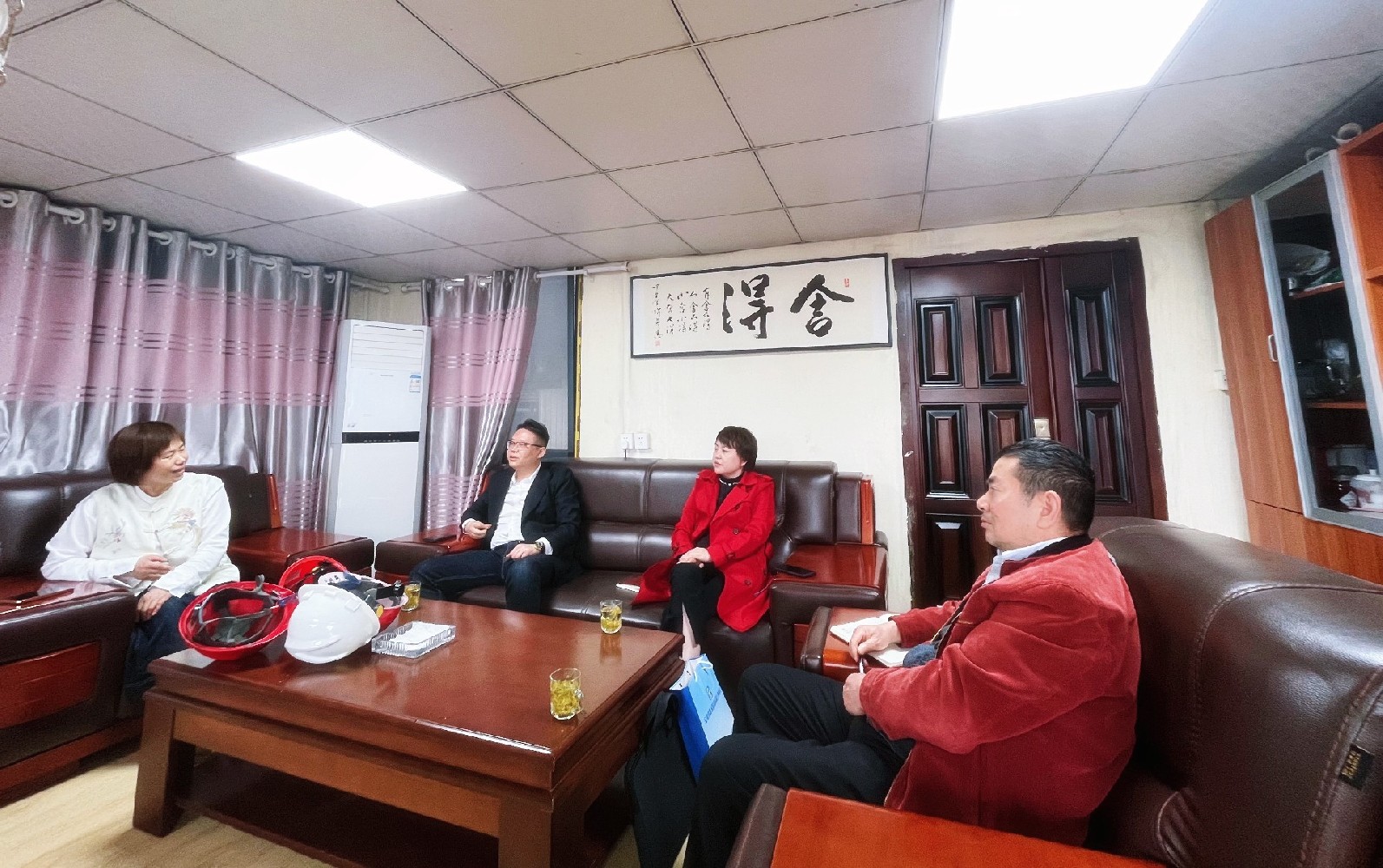 协会调研组走访调研理事单位—合肥海志达通风保温材料有限公司