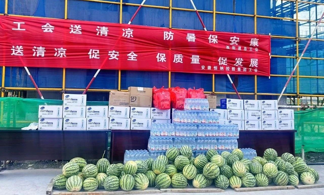 安徽恒纳控股集团工会联合西街道办总工会开展“夏季送清凉”活动