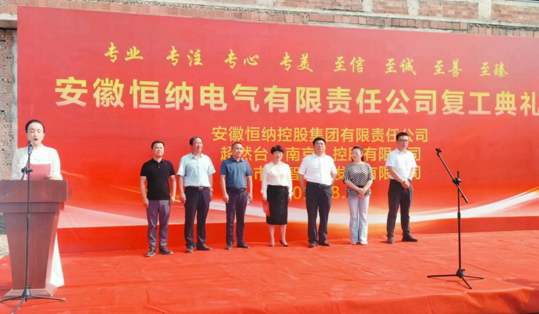 安徽恒纳电气有限责任公司智能制造项目盛大开工