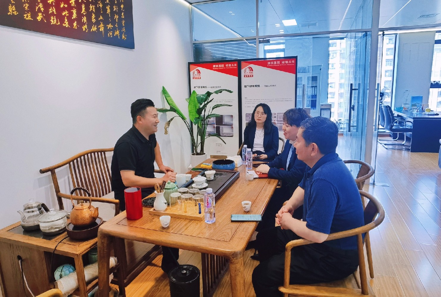 协会一行走访理事单位-安徽虹阳建筑技术有限公司