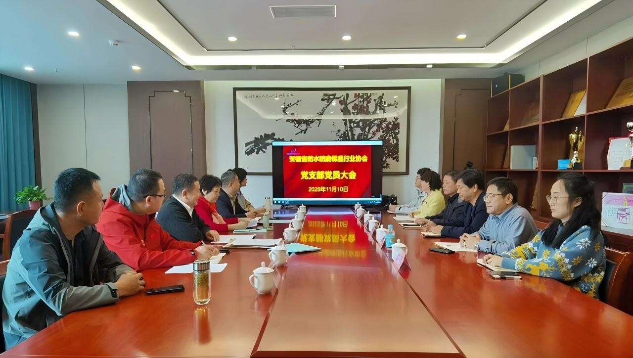 安徽省防水防腐保温行业协会党支部组织学习党的二十届四中全会精神